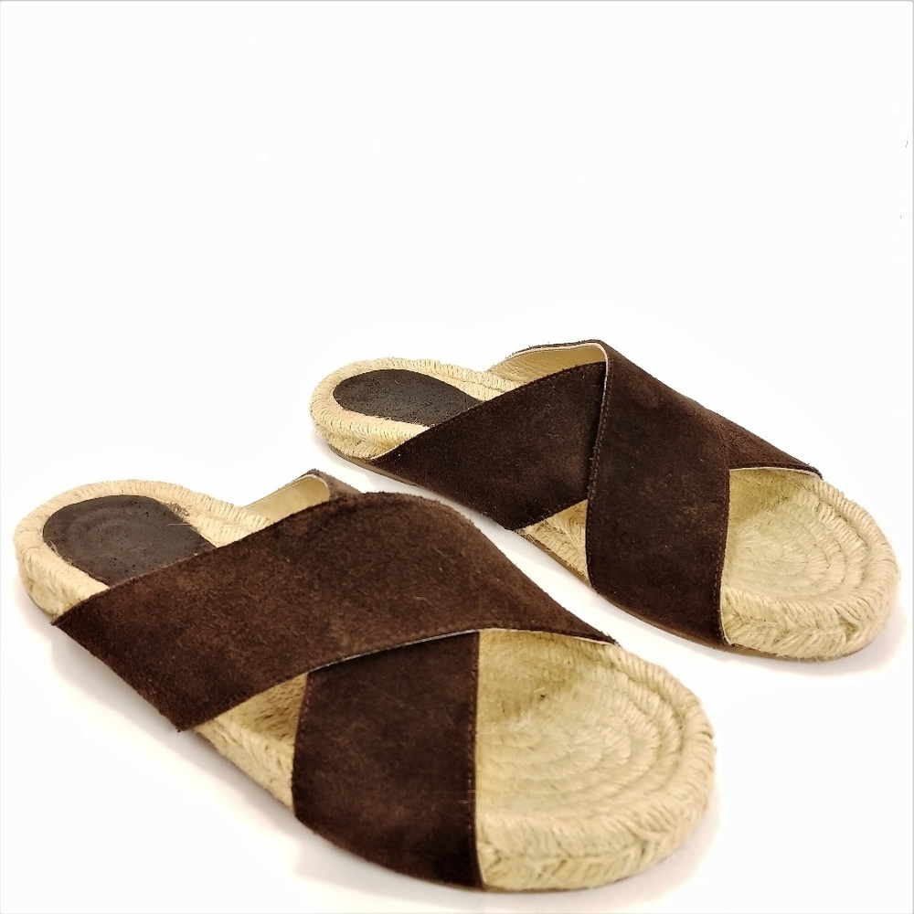 Stefanel Suede Sandal Slides Sz EU 39 US 9